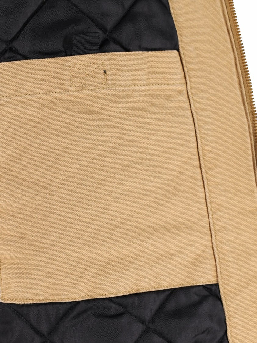 Carhartt Wip Beige Og Active Hooded Cotton Jacket