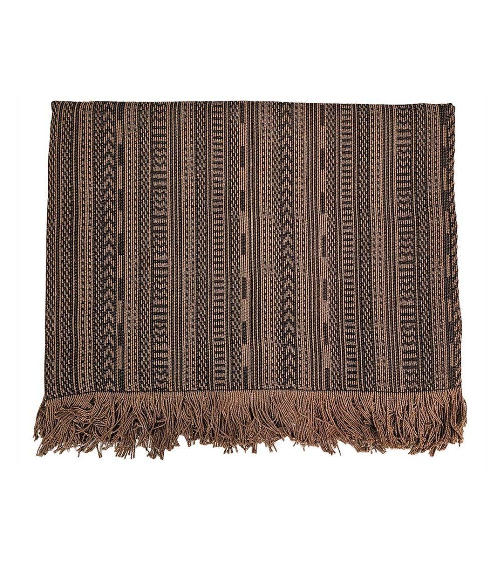 Max Mara Textured Pattern Scarf With Fringed Edge