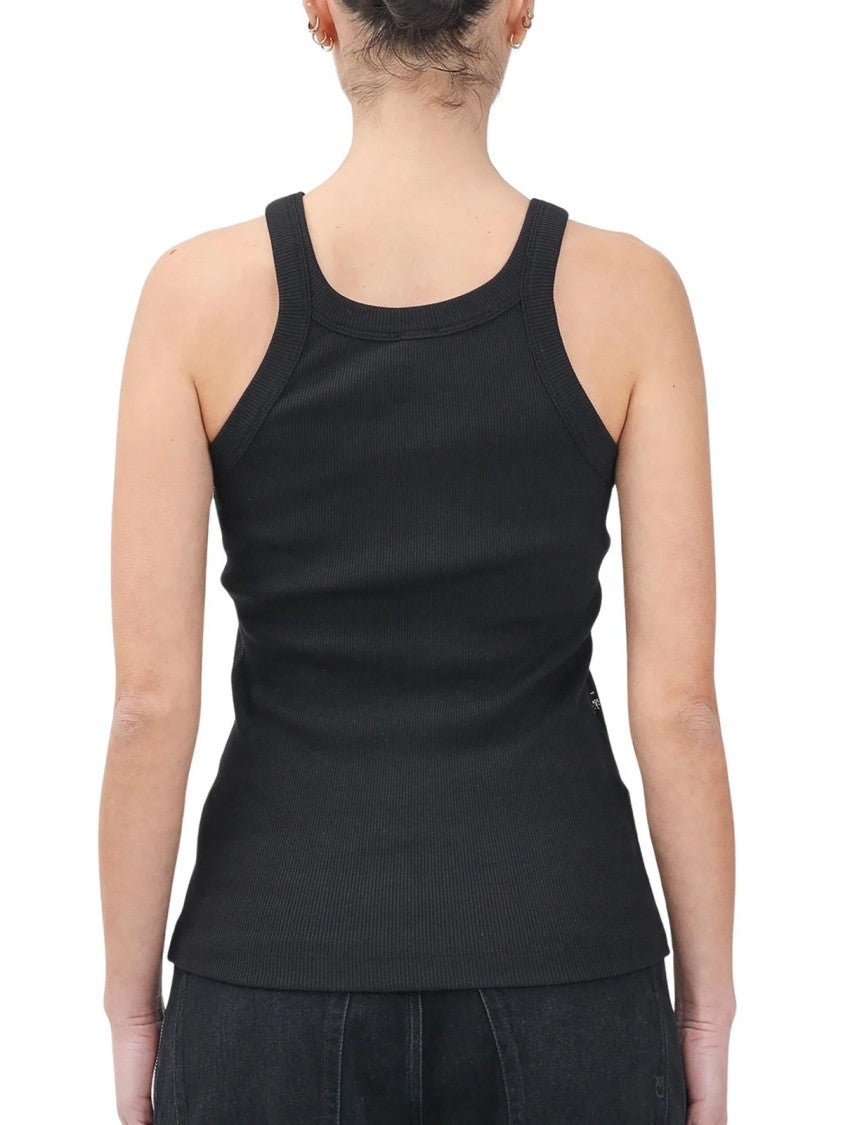 Reimagine Pinko X Mcdowell Black Lace Floral Stretch Cotton Camisole