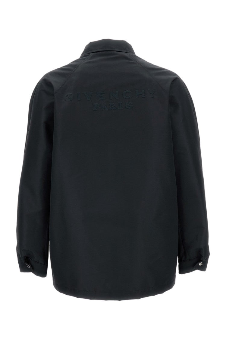 Givenchy Pointed Collar Single-Breasted Jacket With Adjustable Drawstring Hem