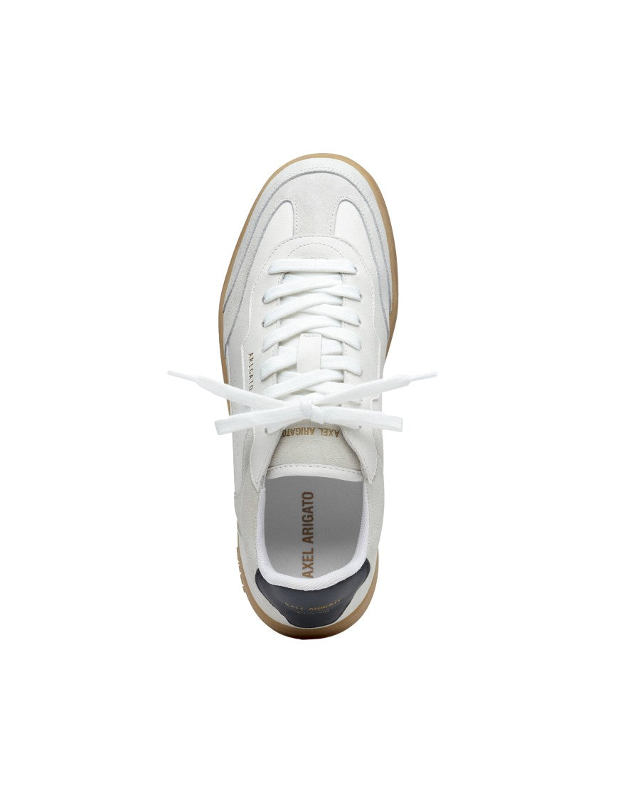 Axel Arigato White Dice T-Toe Leather-Suede Sneakers
