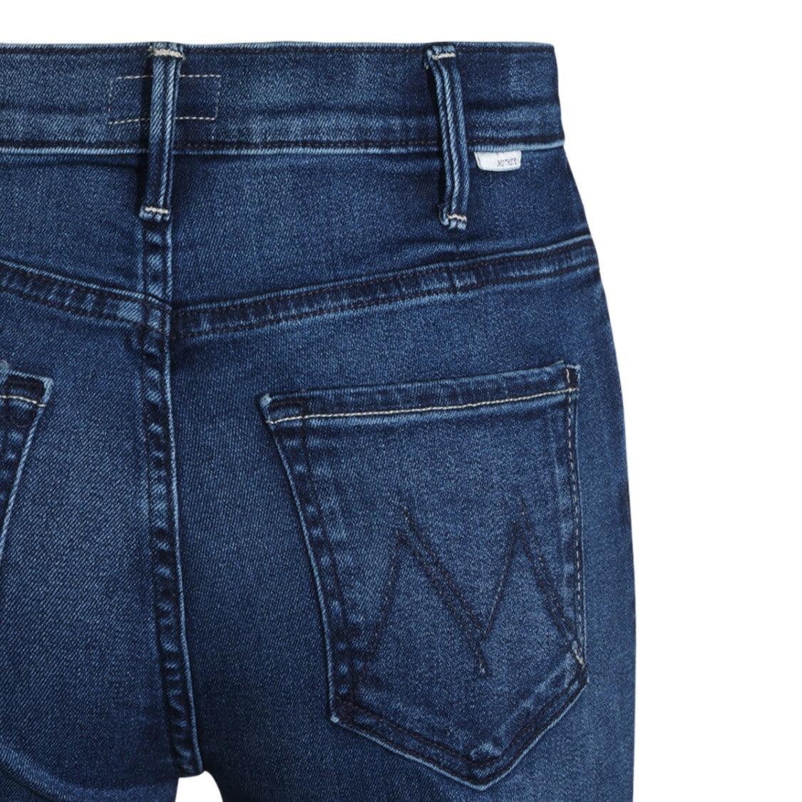 Mother High-Waisted Straight-Leg Jeans With Stitched Detail