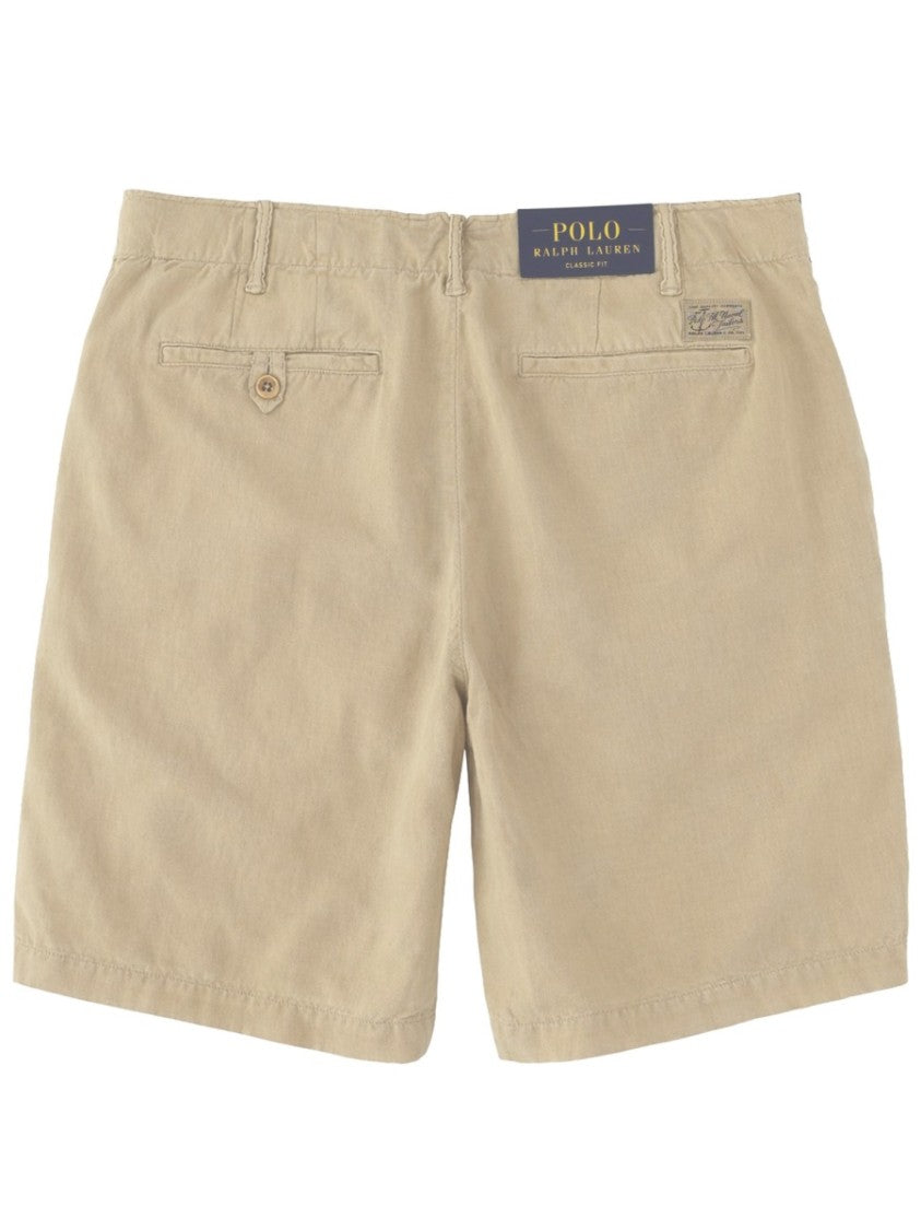 Polo Ralph Lauren Linen-Cotton Straight Cut Mid-Thigh Shorts