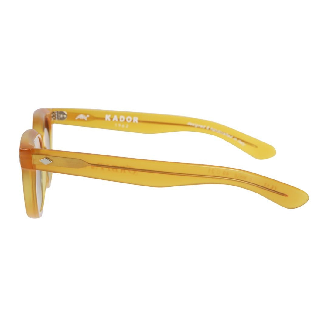 Kador Translucent Amber-Yellow Orbit Gradient Sunglasses