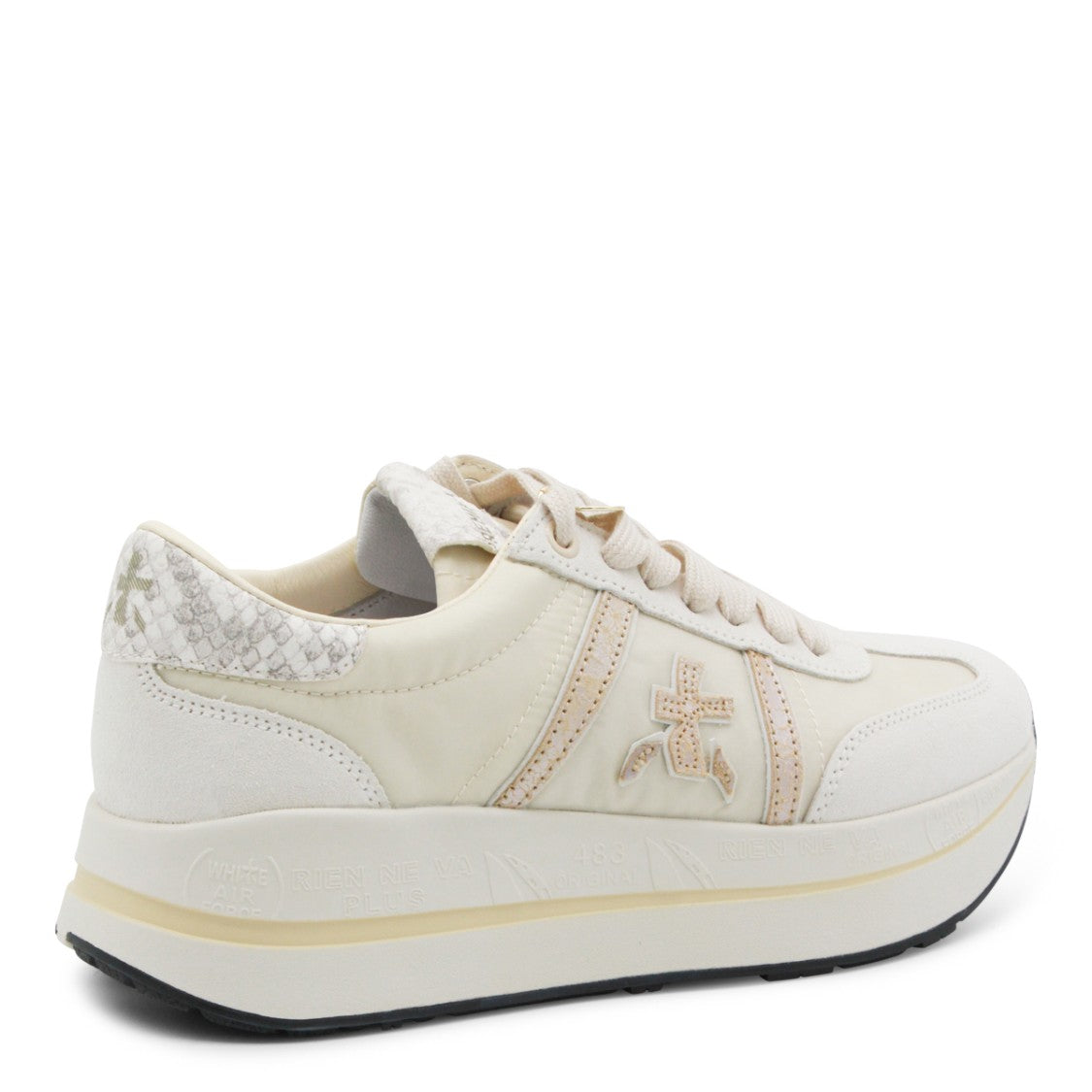 Premiata White Leather Bethcoin Sneakers