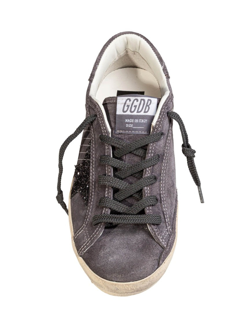 Golden Goose Super Star Grey Suede Sneakers