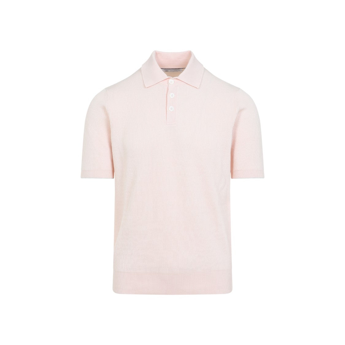 Brunello Cucinelli Classic Polo-Style T-Shirt In Nude Cotton
