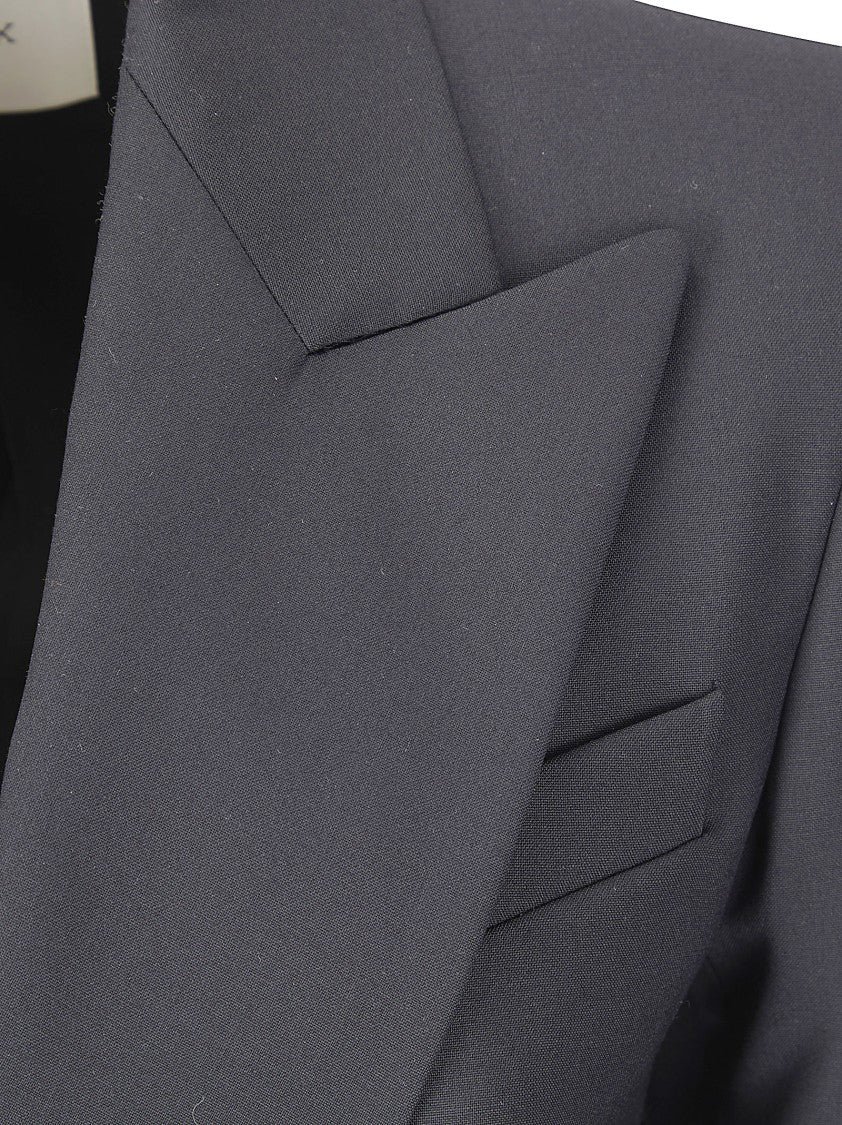 Sportmax Black Fate Double-Breasted Blazer