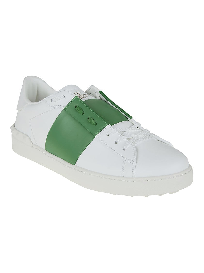 Valentino Garavani Low-Top White Sneakers With Contrasting Leather Band