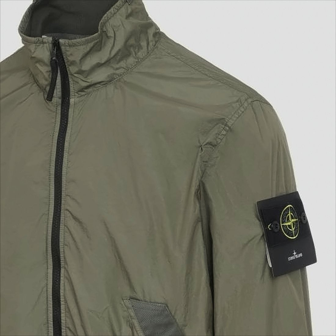 Stone Island Lightweight Nylon Jacket With High Collar