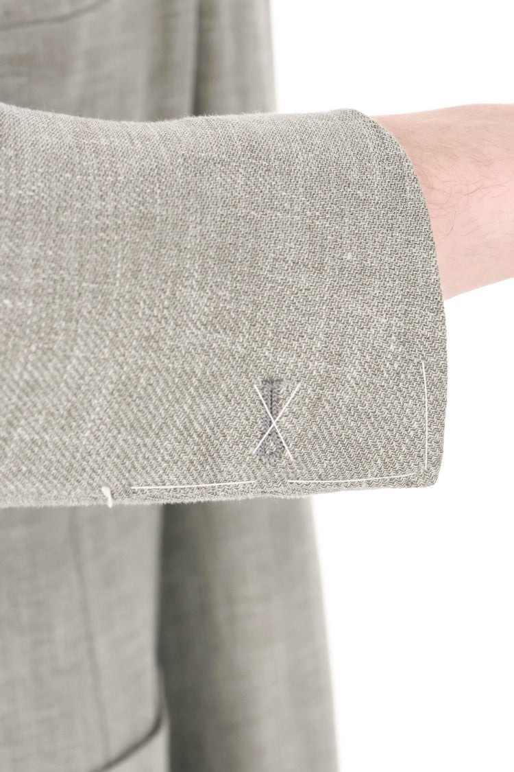 Eleventy Cross-Ply Zegna Fabric Green Suit