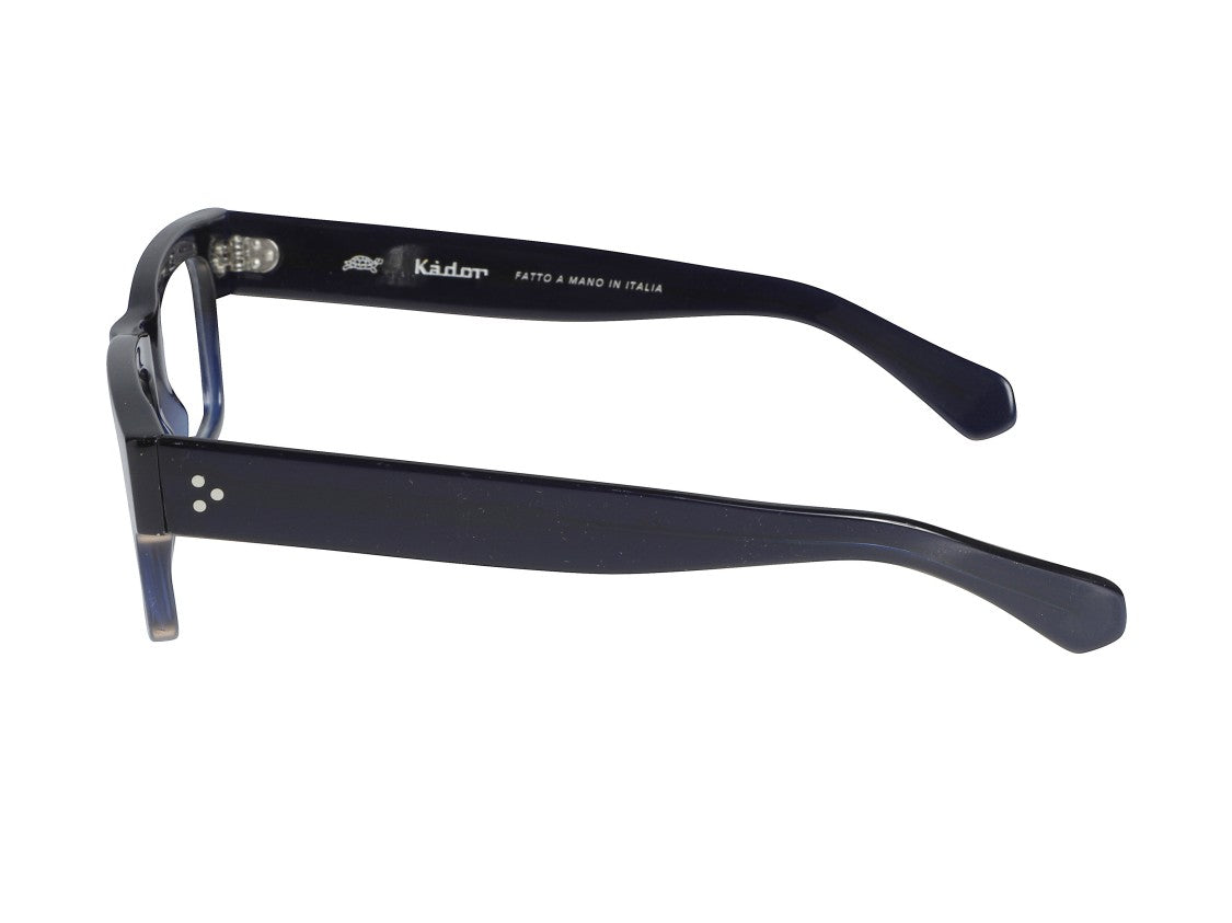Kador Mark Silver Accent Thick Frame Rectangular Eyeglasses