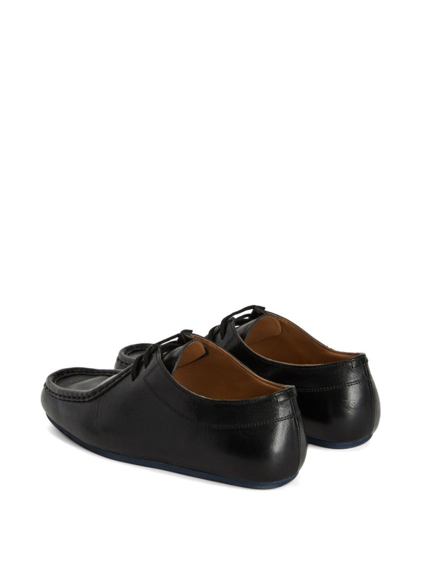 Jil Sander Black Moccasin-Style Smooth Leather Flats