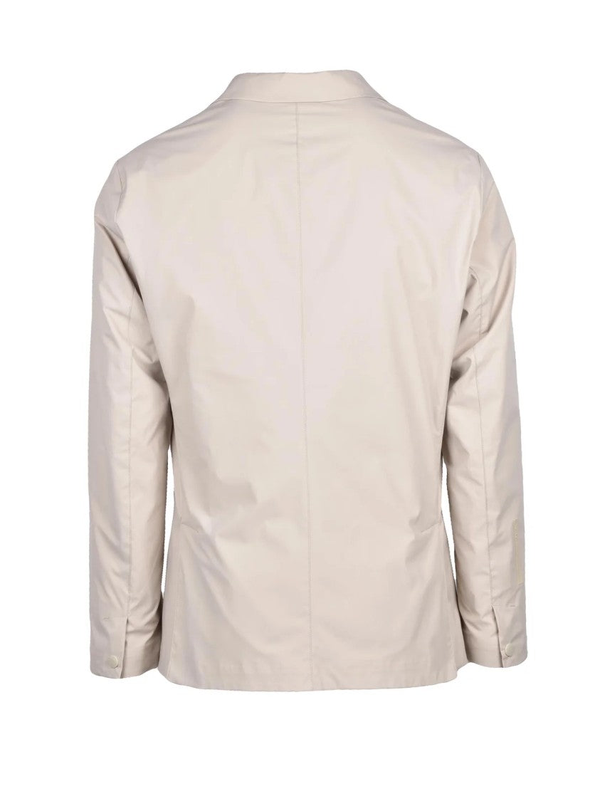 People Of Shibuya Beige Aomori Button Up Lined Jacket