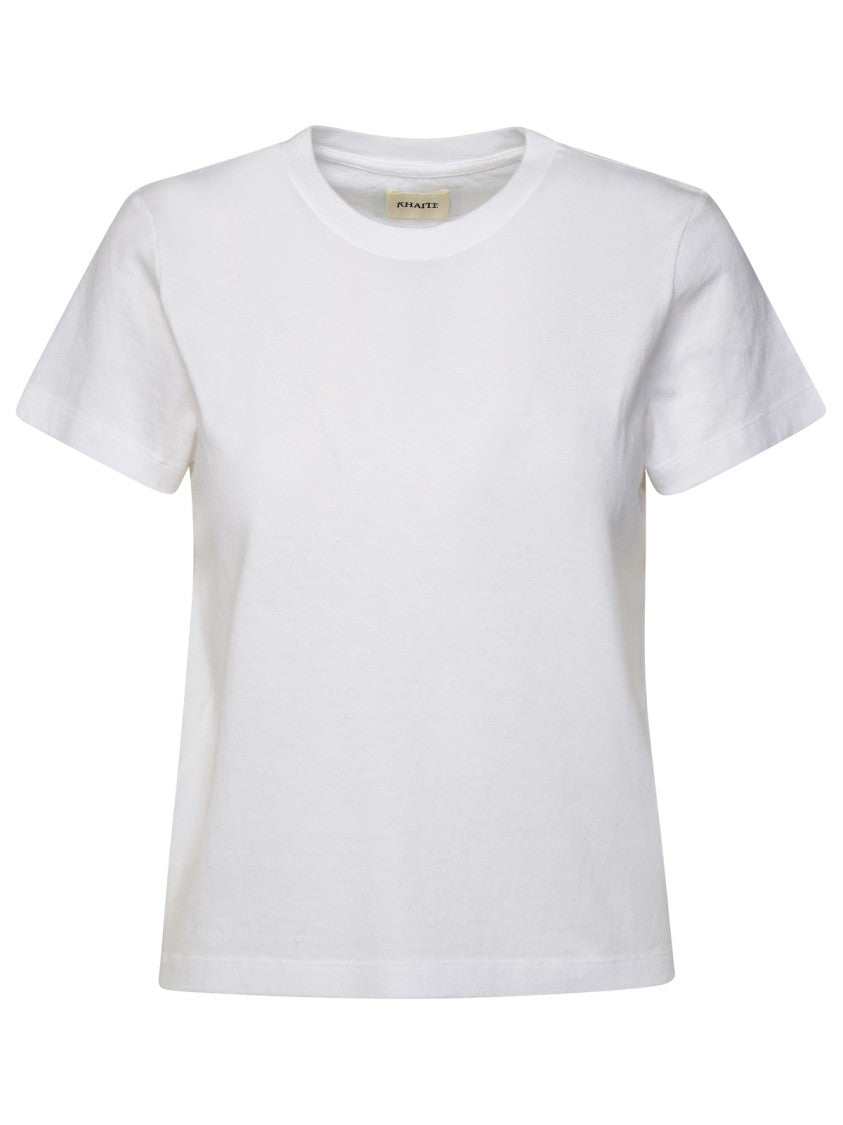 Khaite White Cotton Emmylou T-Shirt