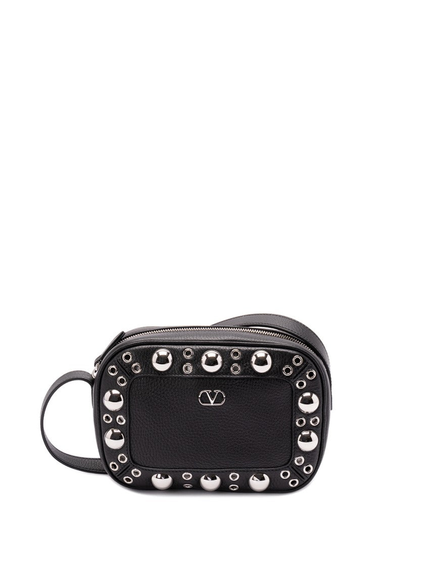Valentino Garavani `Nellcote` Multi Studs Logo Leather Crossbody Bag