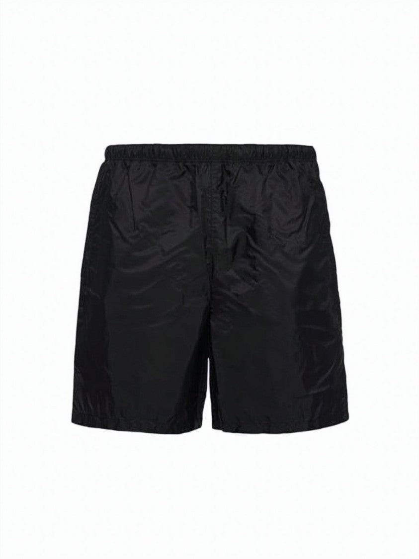 Prada Black Shorts With Elastic Waistband