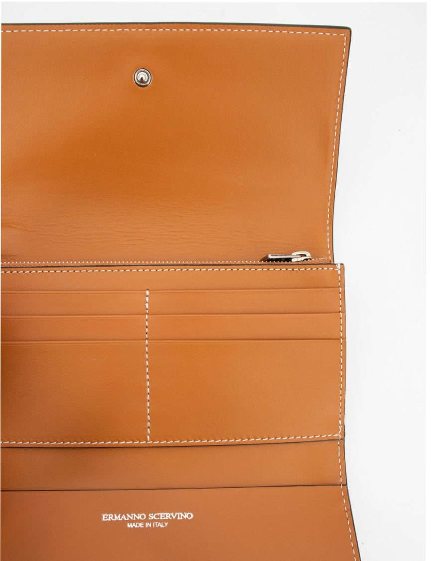 Ermanno Scervino Textured Denim Wallet