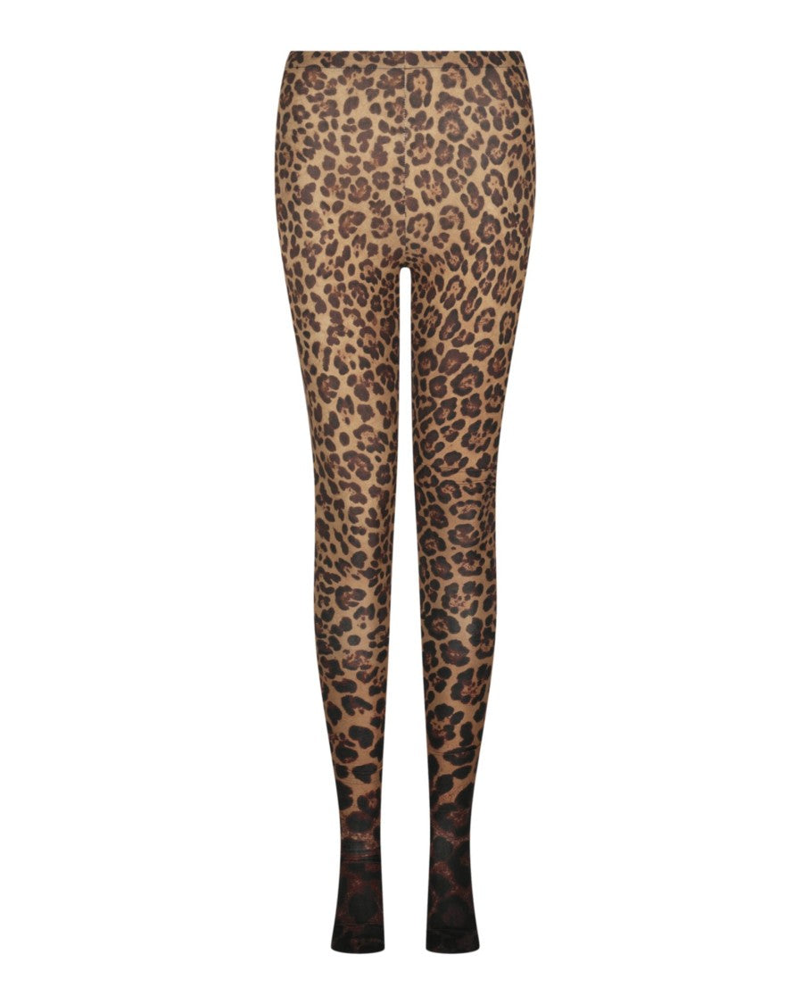 Valentino Ombre Leopard-Print Slim Fit Tights