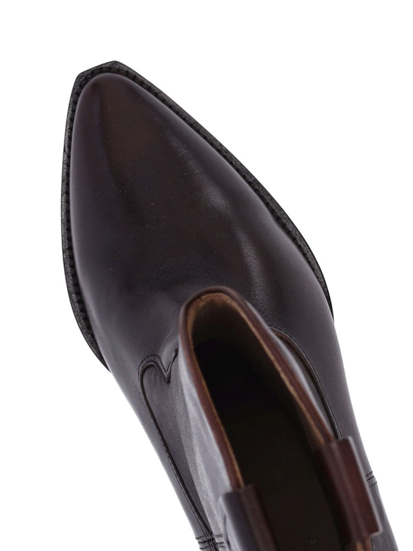 Isabel Marant Dark Brown Duerto Leather Boots