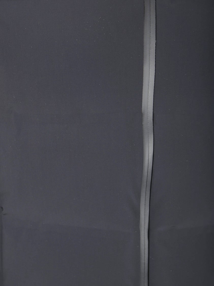 Herno Minimalist Black Down Jacket With Concealed Front Placket