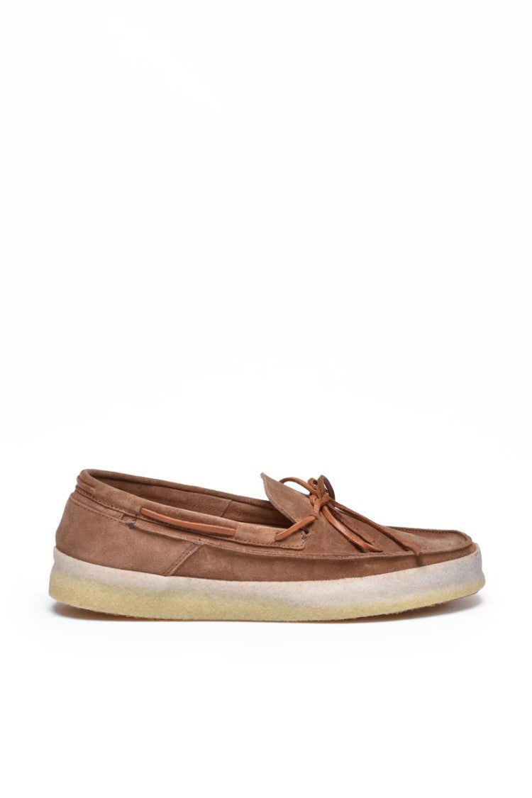 Astorflex Suede Moccasin Rubber Sole - Brown