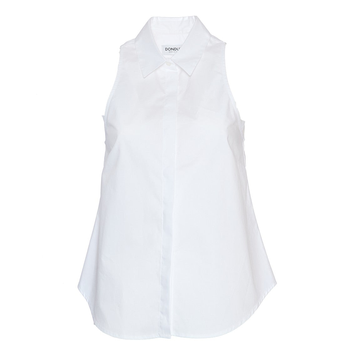 Dondup White Sleeveless Shirt