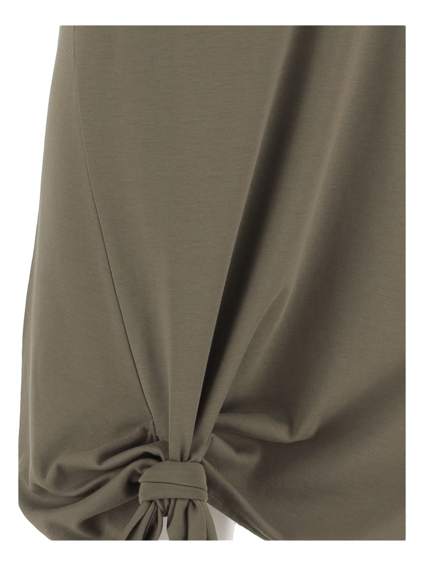 J. W. Anderson Cotton Dress With Knotted Hem