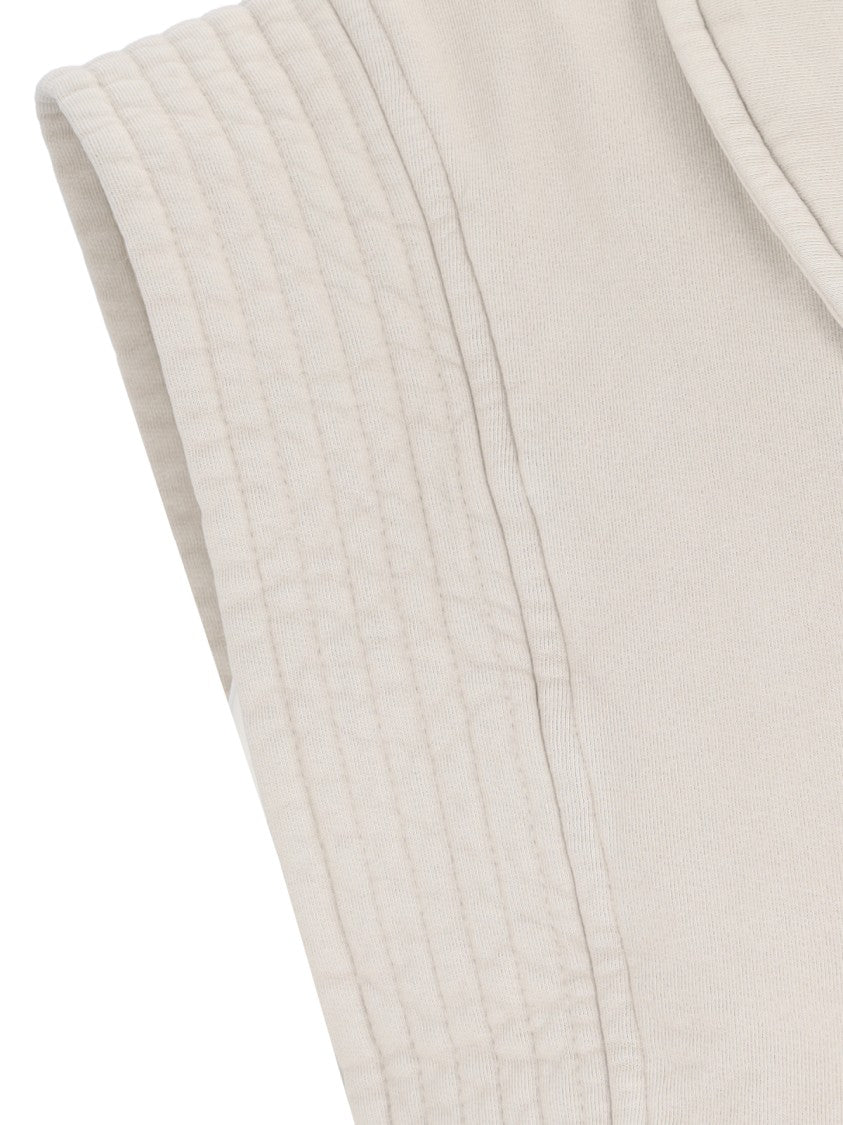 Isabel Marant Étoile Denim Vest In Beige Cotton