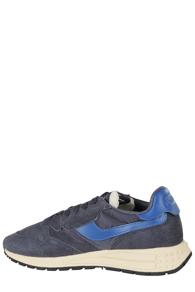 Autry Blue Reelwind Low Embossed Logo Nylon Sneakers
