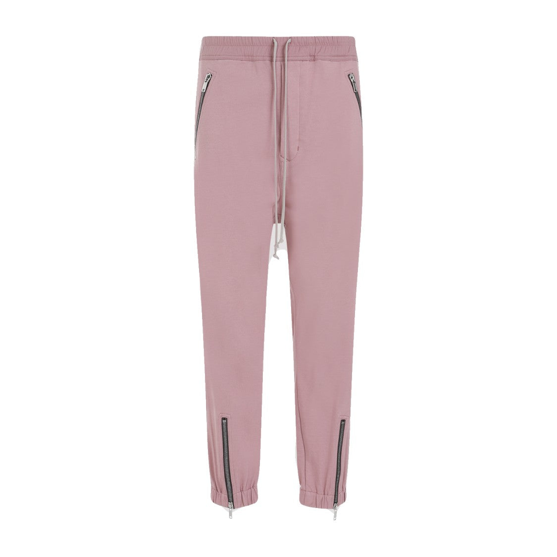 Rick Owens Tectuatl Track Dusty Pink Cotton Pants