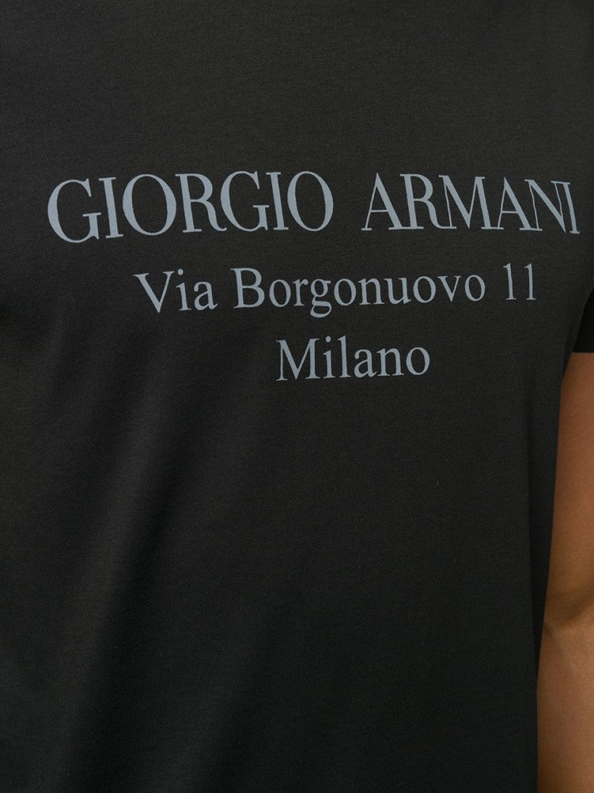 Giorgio Armani Crew Neck Black T-Shirt