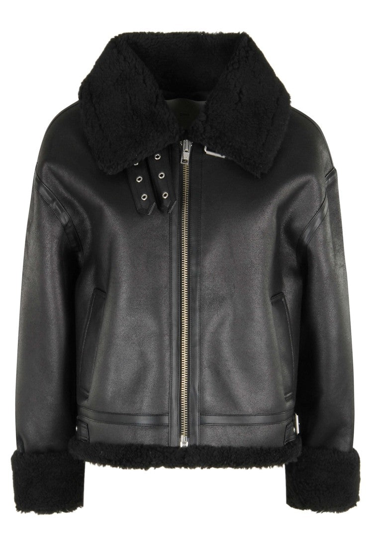 Dunst Loose Fit Line Shearling Jacket