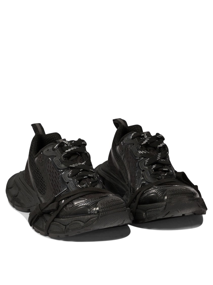 Balenciaga Voluminous Black Sneakers With Reflective Detailing