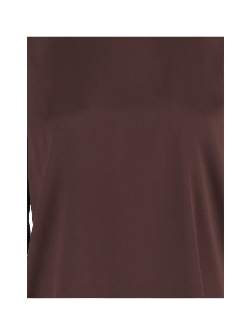 F.It Stretch Silk Sweater With Crew Neck And Long Sleeves