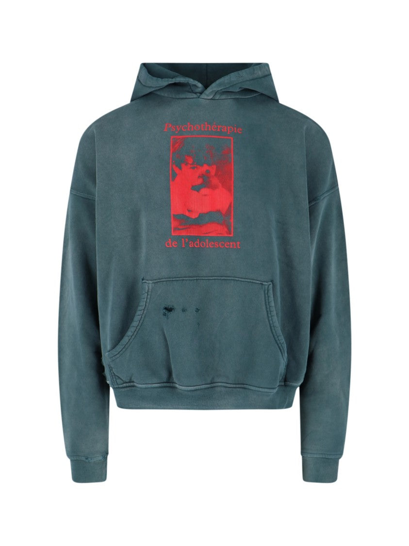 Enfants Riches Déprimés "Psychothérapie De L'adolescent" Hoodie – Green