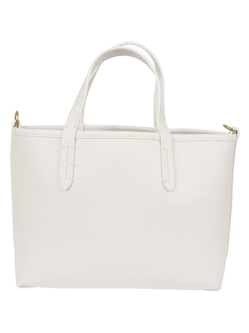 Burberry Reversible Handheld Bag In Textured Calf Grain Leather