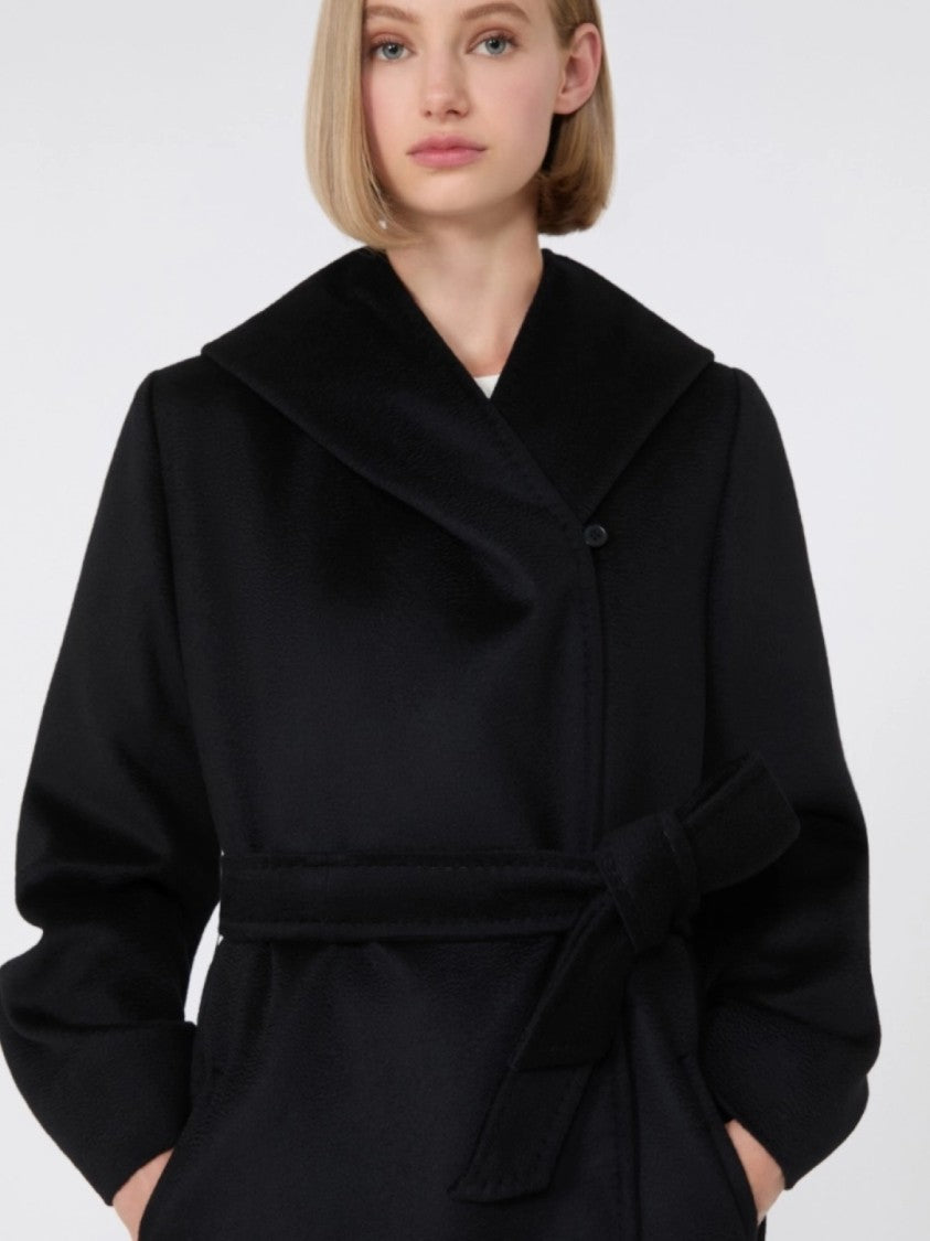 Max Mara Refined Mid-Length Coat With Wide Collar