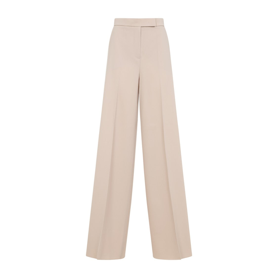Max Mara High-Waisted Wide-Leg Trousers In Neutral Hues