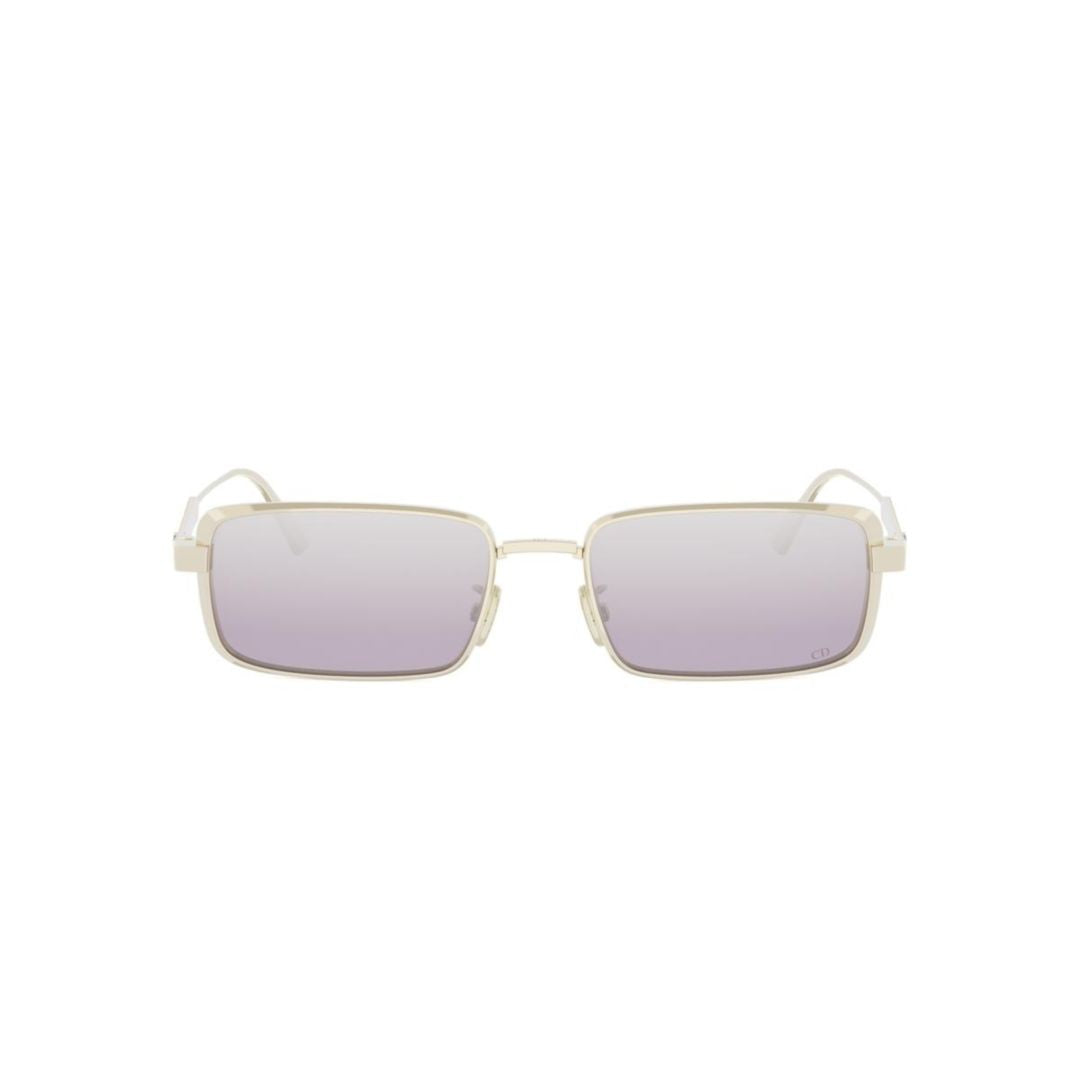 Dior Cannage S2u Rectangular Metal Frame Sunglasses