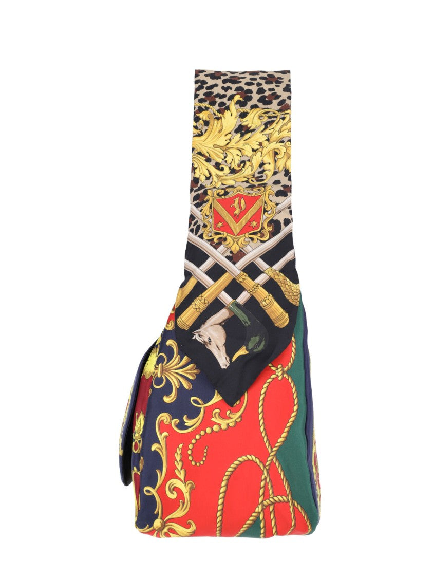 Junya Watanabe Printed Silk Shoulder Bag – Multicolor