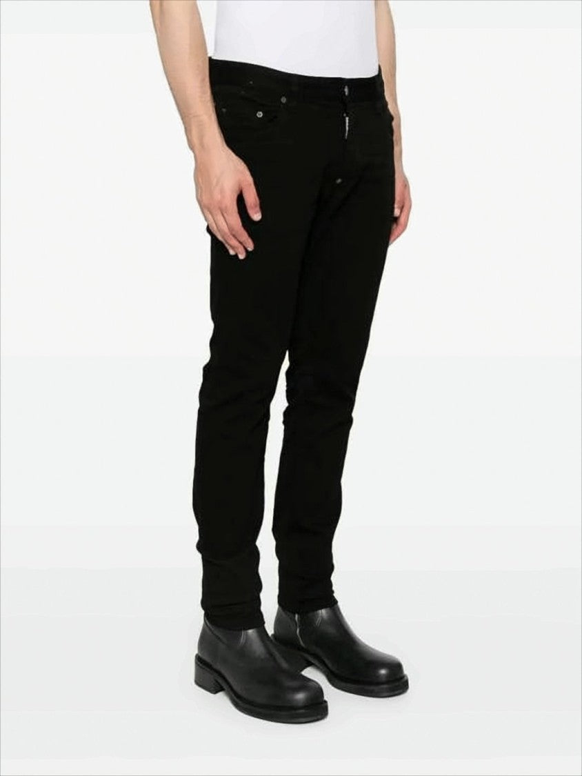Dsquared2 Slim-Fit Black Denim Pants