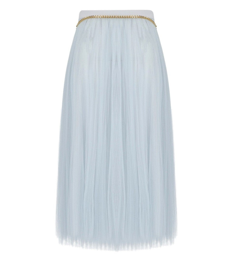 Elisabetta Franchi Starlight Midi Belted Skirt