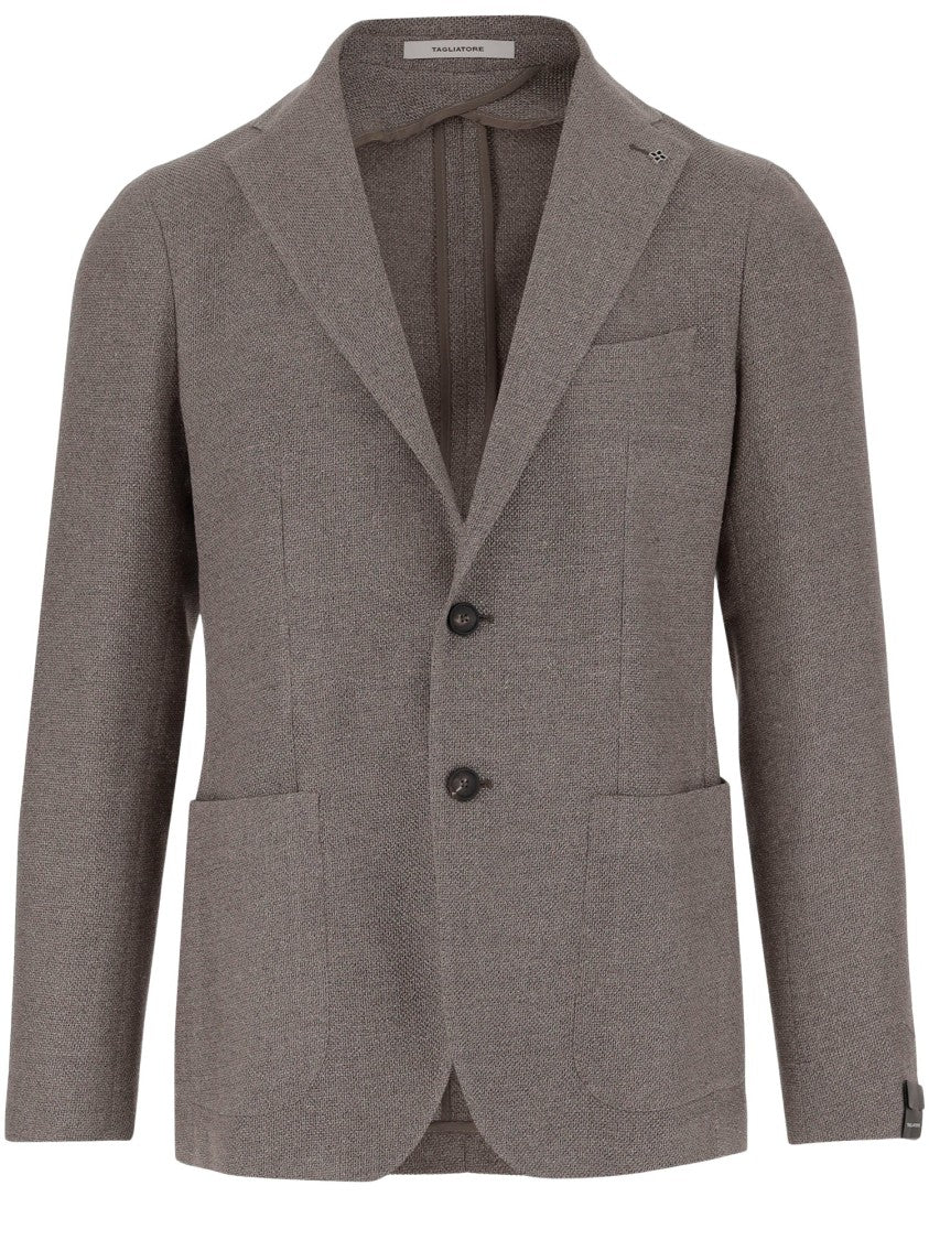 Tagliatore Silk And Wool Single-Breasted Jacket
