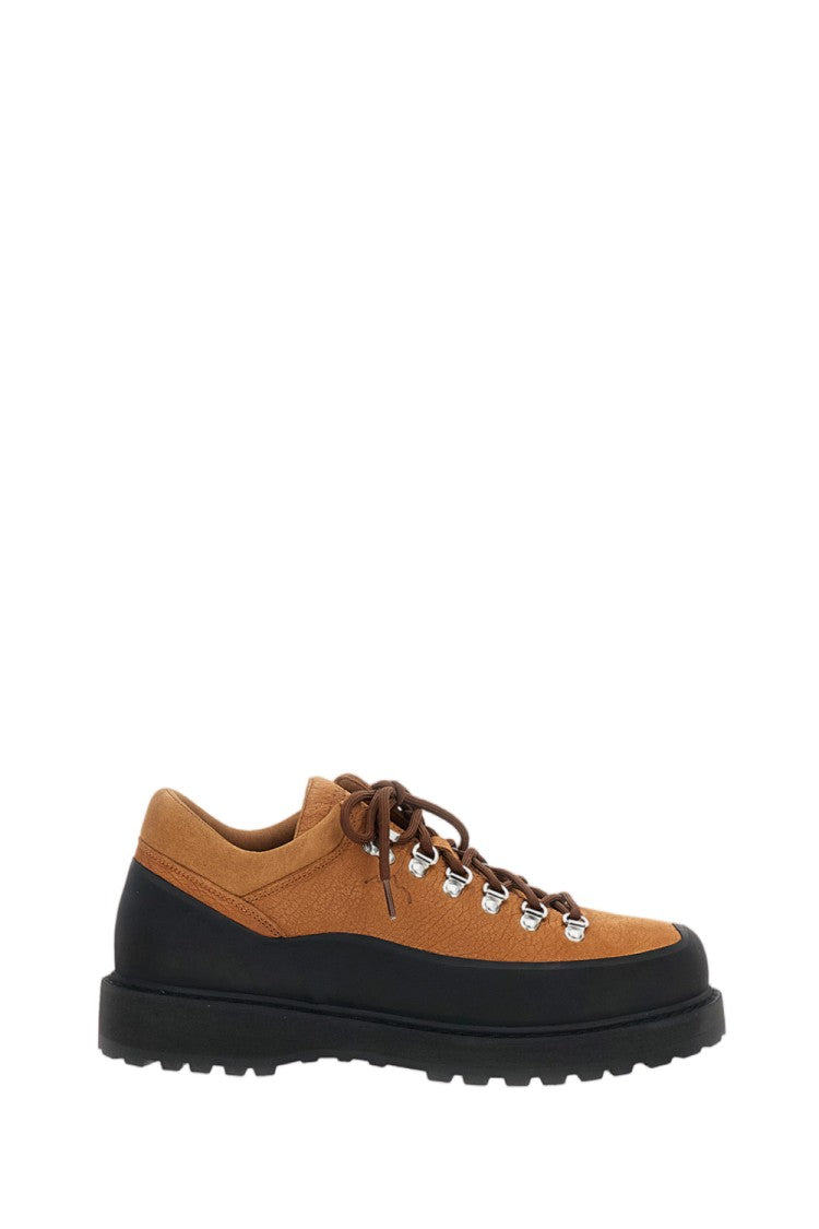 Diemme Lace-Up Urban Trekking Shoes With Suede Upper And Rubber Mudguard