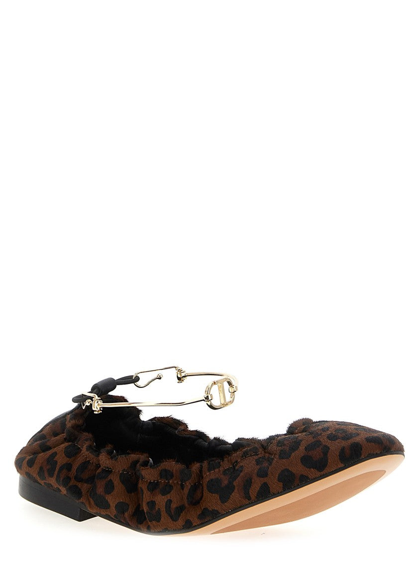 Twin-Set Animal Print Ballet Flats