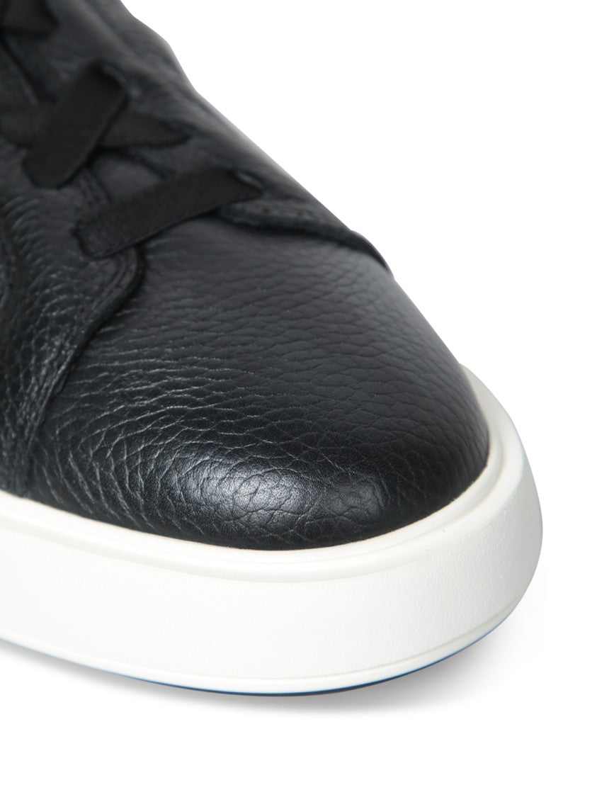 Officine Creative Muflone Black Calf Leather Sneakers