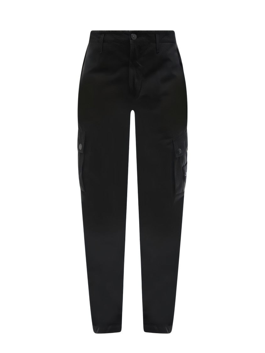 Stone Island Tailored Straight Pants With Cargo Pockets