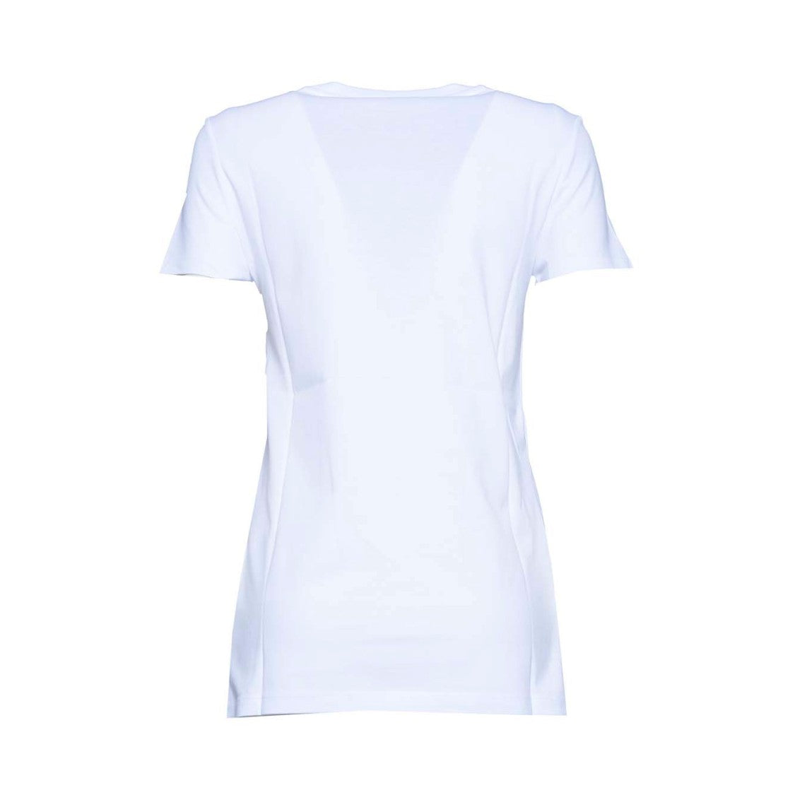Max Mara Taverna T-Shirt In White Cotton With Logo Embroidery
