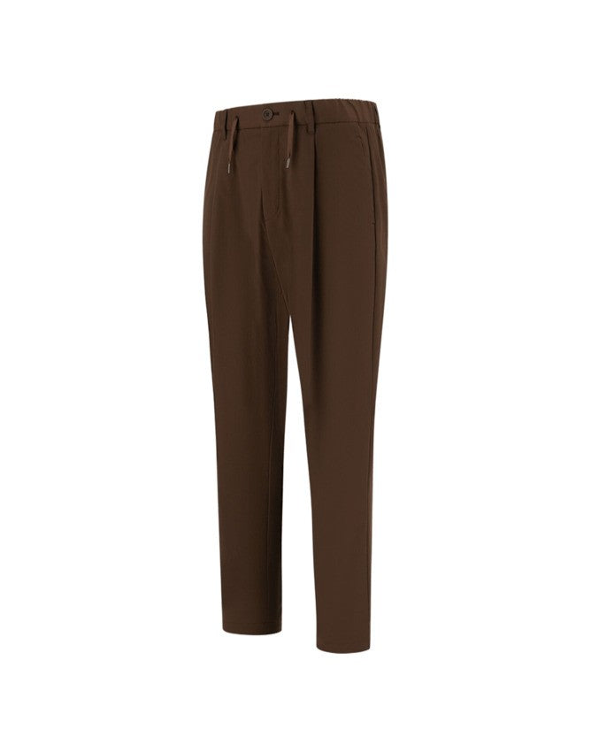 Herno Brown Trousers With Elastic Waistband